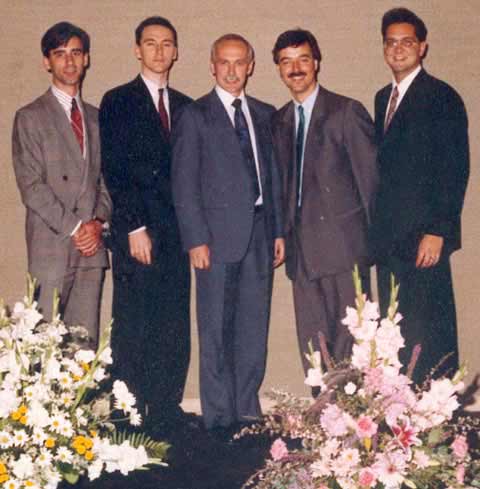Alain Raquepas, Alain Richard, Réal Brodeur, Henri Richard et Jean Roy